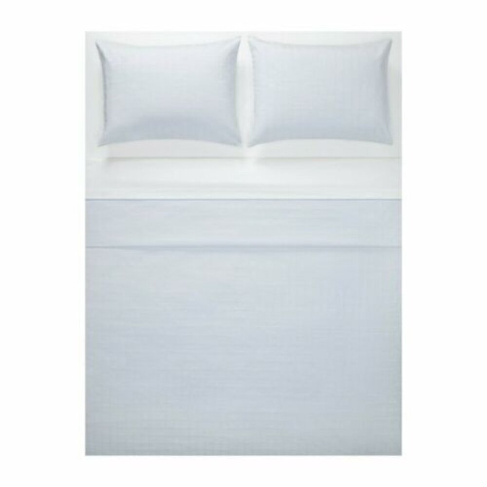 $495 Calvin Klein King Set 3pc Duvet Cover + 2 Standard Sham  Allison-light Blue